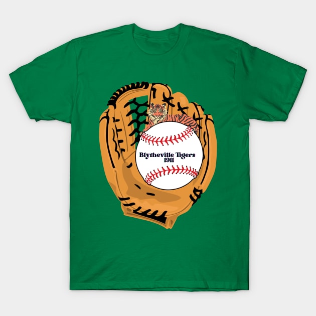 Blytheville Tigers Baseball T-Shirt by Pearlie Jane Creations